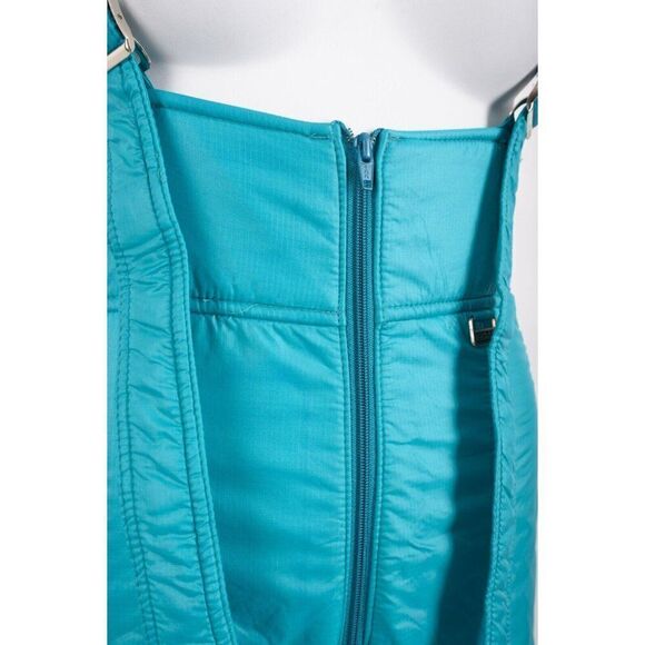 Vintage Mountain Goat Womans One Piece Ski Snow Pants bib Overalls SZ 12 Blue - Picture 2 of 5